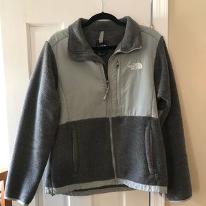 North Face Grey Full Zip Fleece